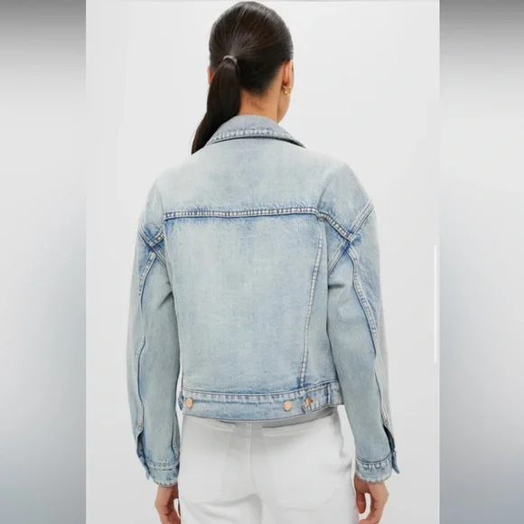 NWT Tuckernuck Denim Archie Jacket in Acid Wash, Size S - Picture 5 of 16